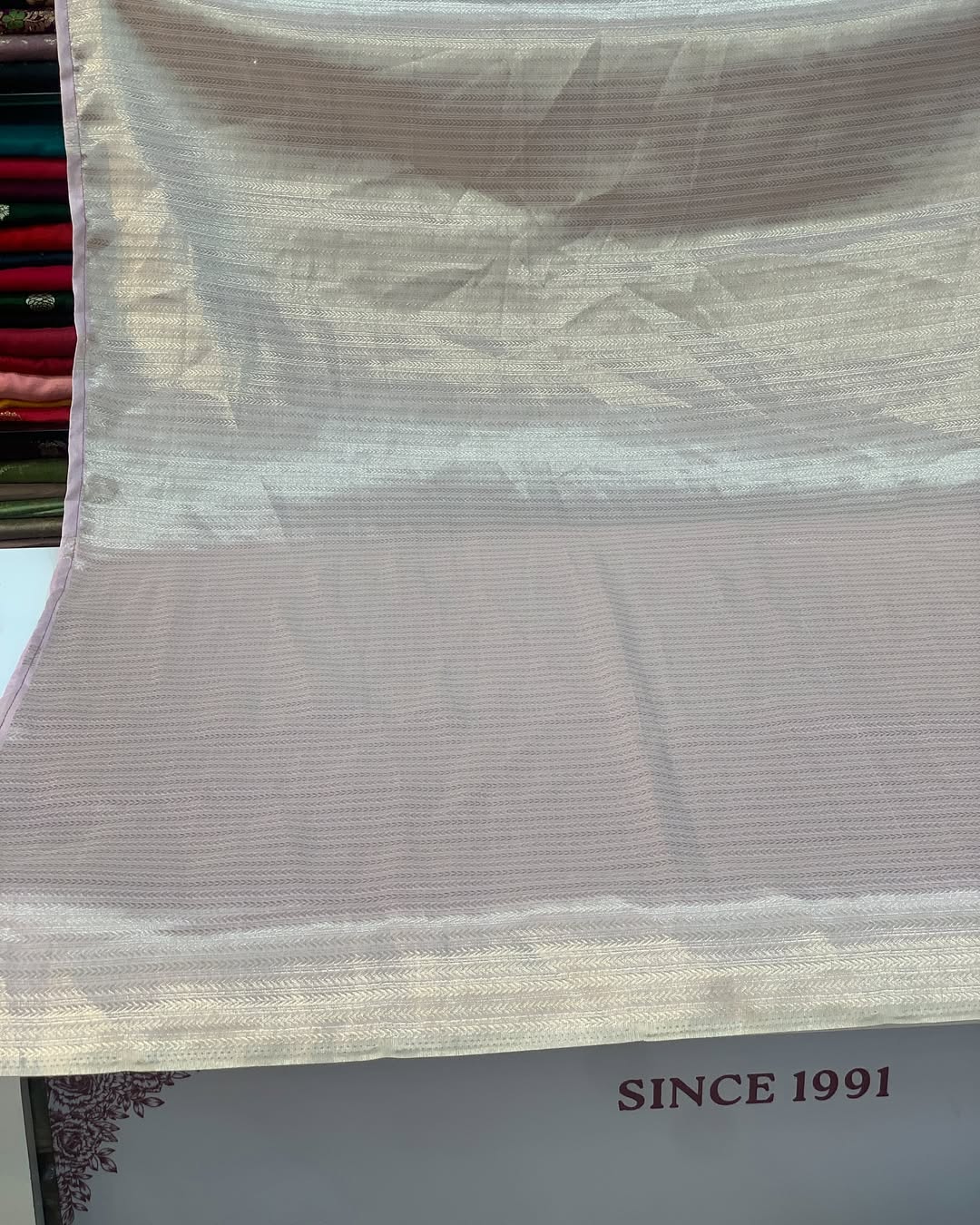 LILAC BORDER WORK KANJIVARAM