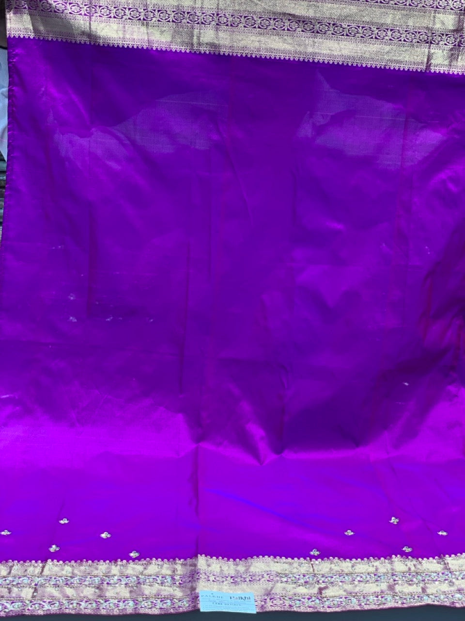 Purple Banarasi x Hand Embroidery