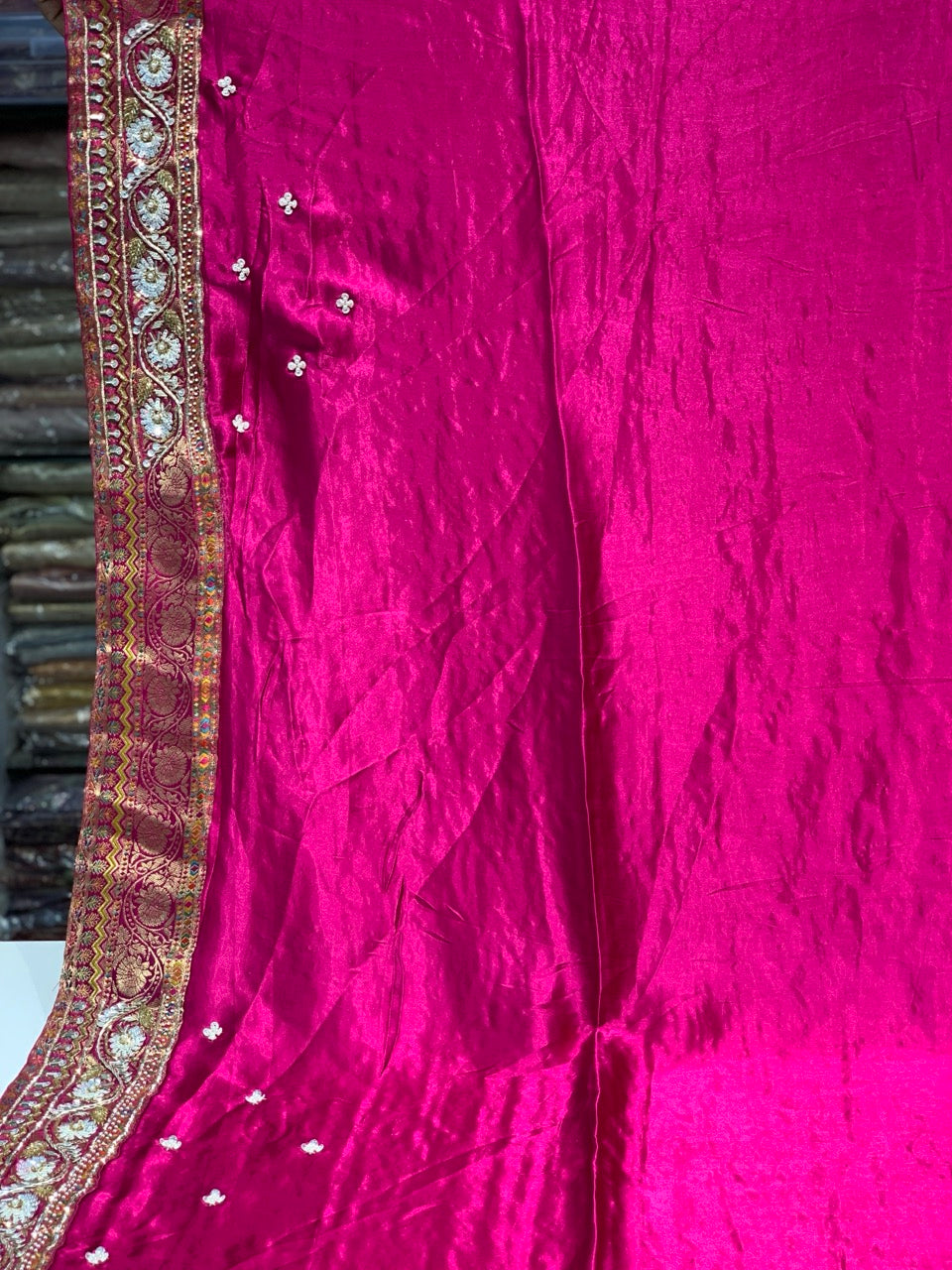 Rani Pink Rangkat x Hand Embroidery
