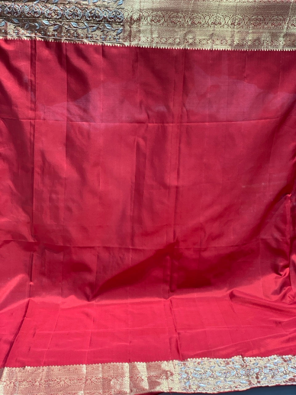 Red Pure Kanjivaram x Hand Embroidery