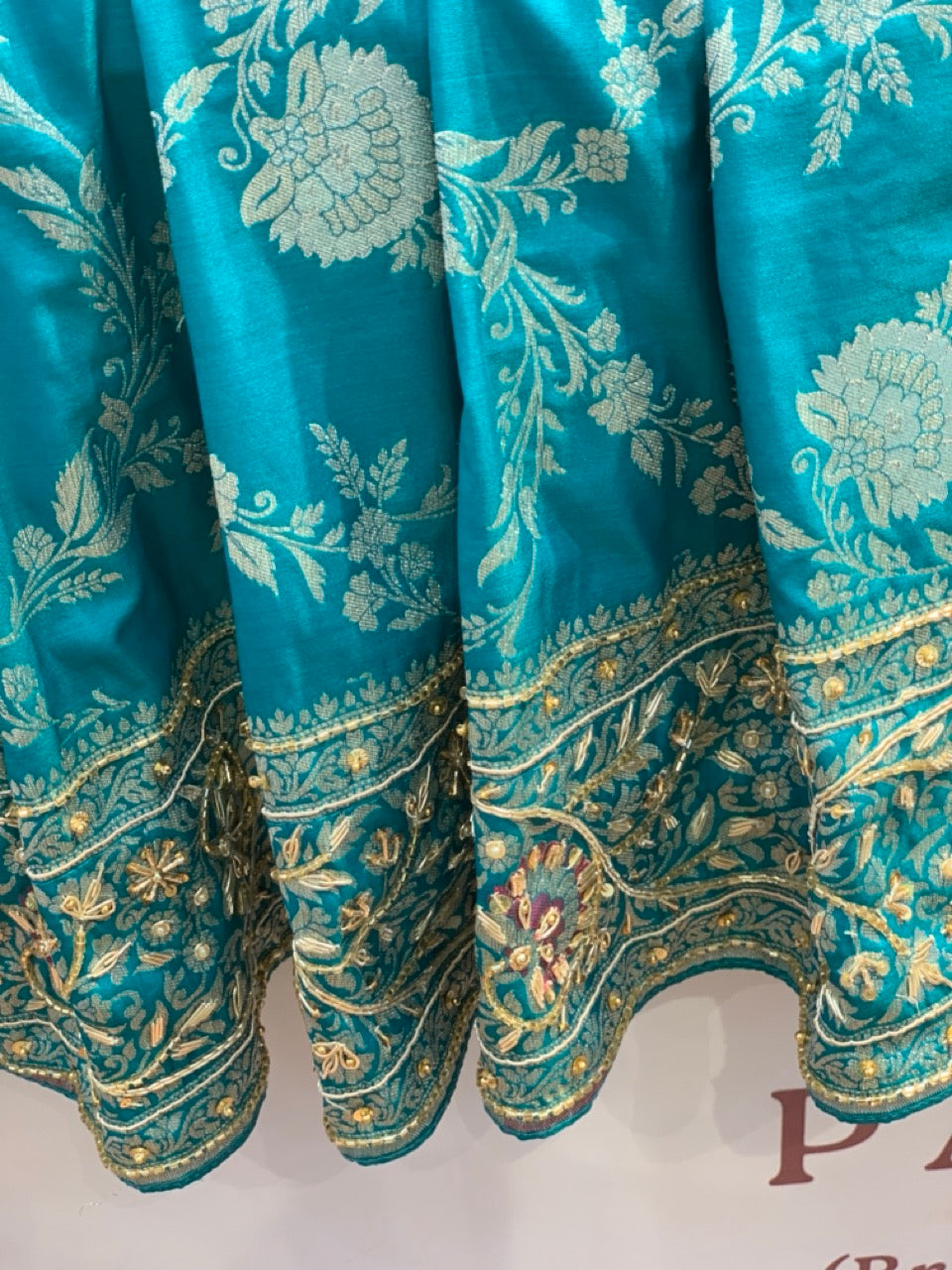 Banarasi Jaal in Soft Katan x Embroidery