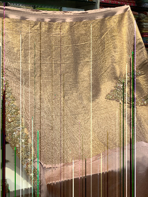 BANARASI BROCADE WITH HEAVY BORDER (LIGHT PINK)