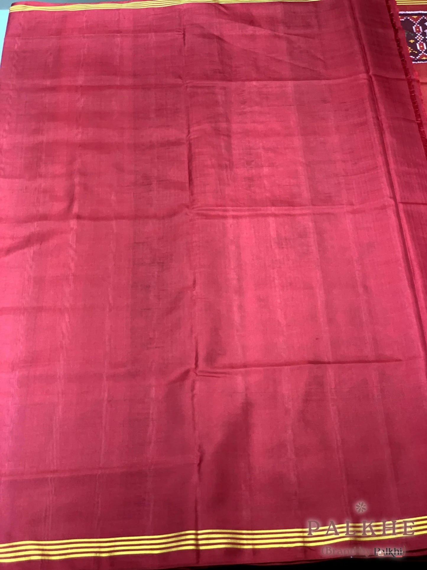 Maroon Patola in Pure Silk