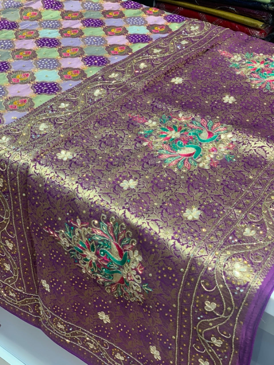 BANARASI RANGKAT PATOLA SKIRT DESIGN X ZARDOZI
