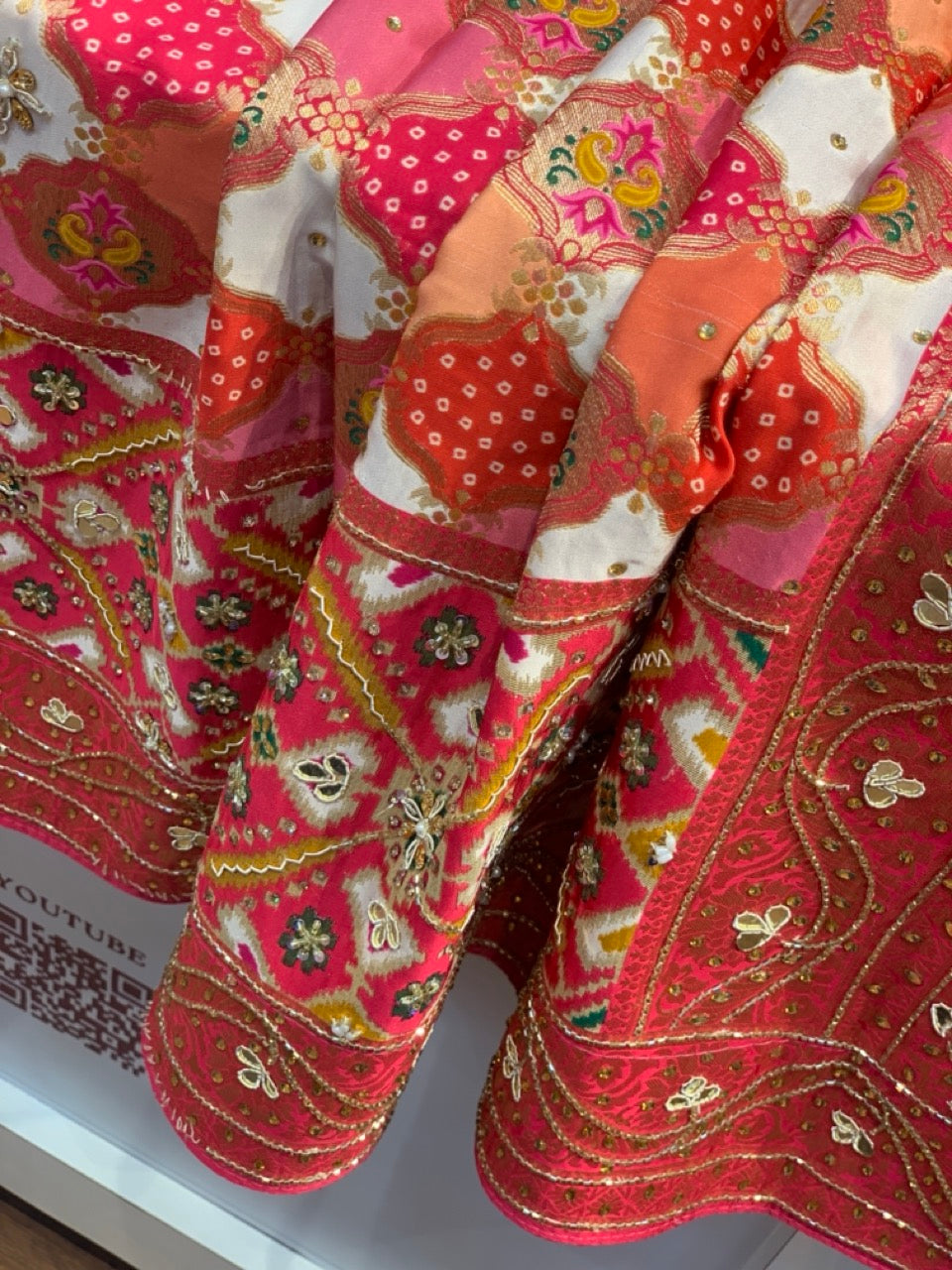 BANARASI RANGKAT PATOLA SKIRT DESIGN X ZARDOZI (RANI)
