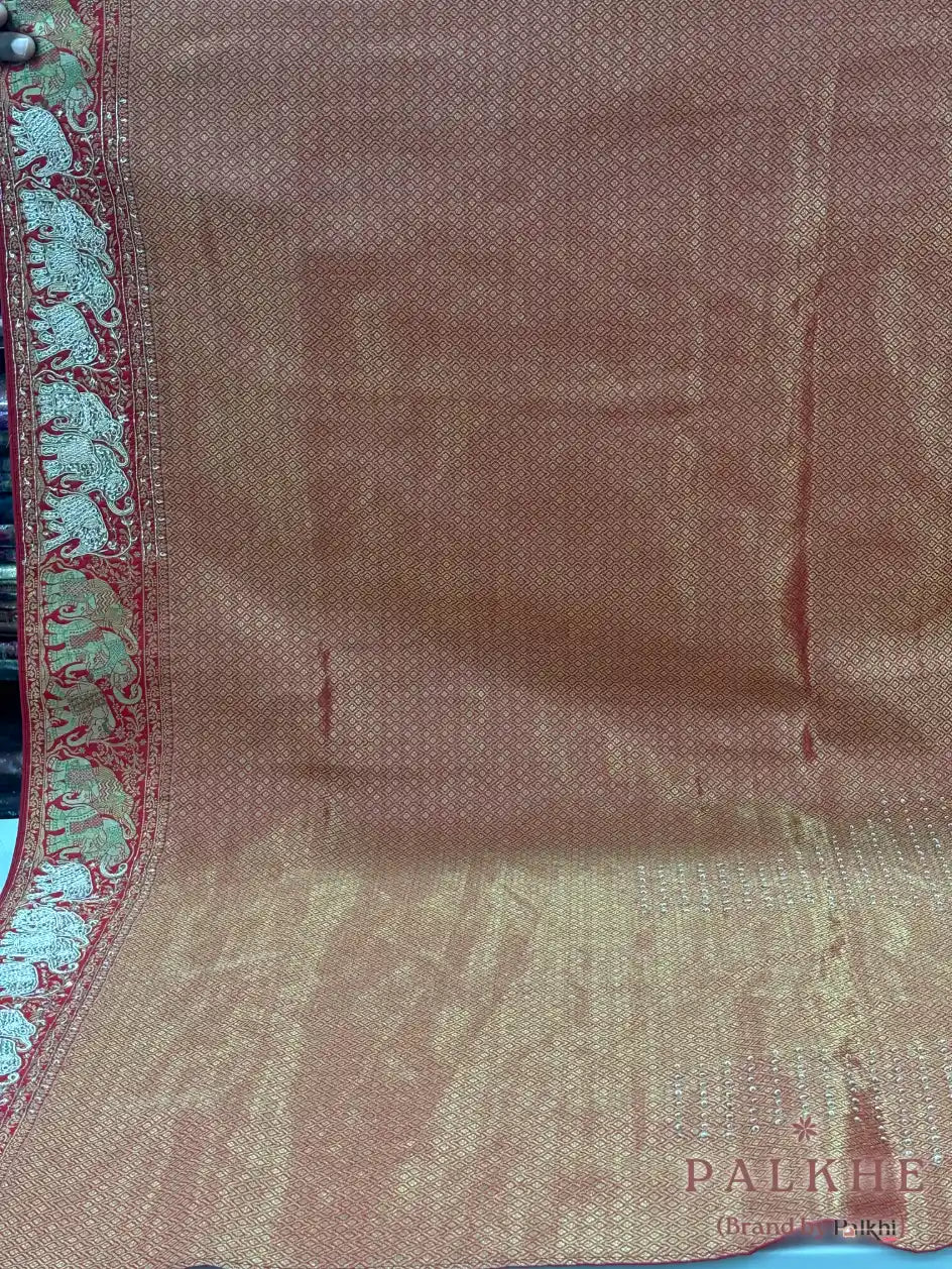 Gold Kanjivaram x Hand Embroidery (CN02)