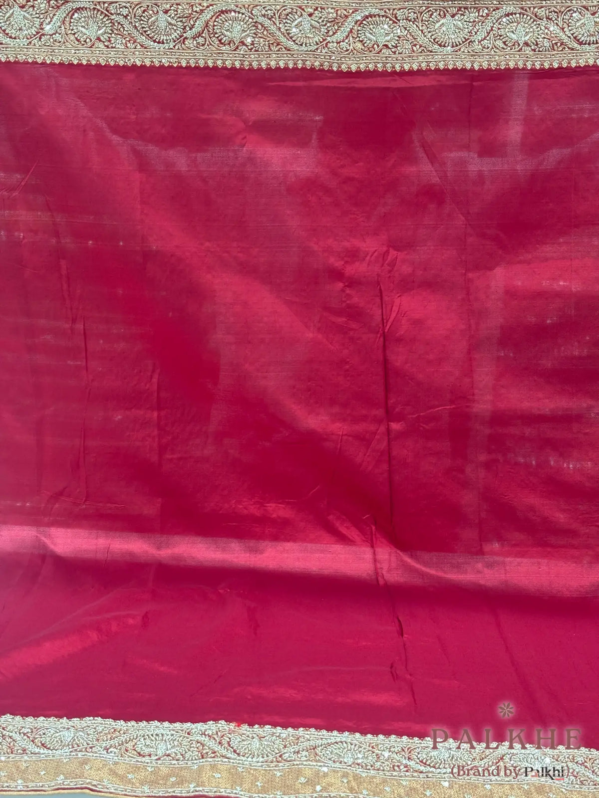 Maroon Kanjivaram Floral in Pure Silk