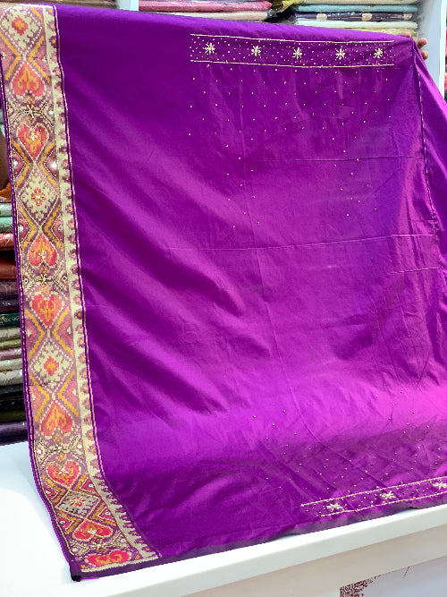 PURPLE HANDWORK PATOLA1234