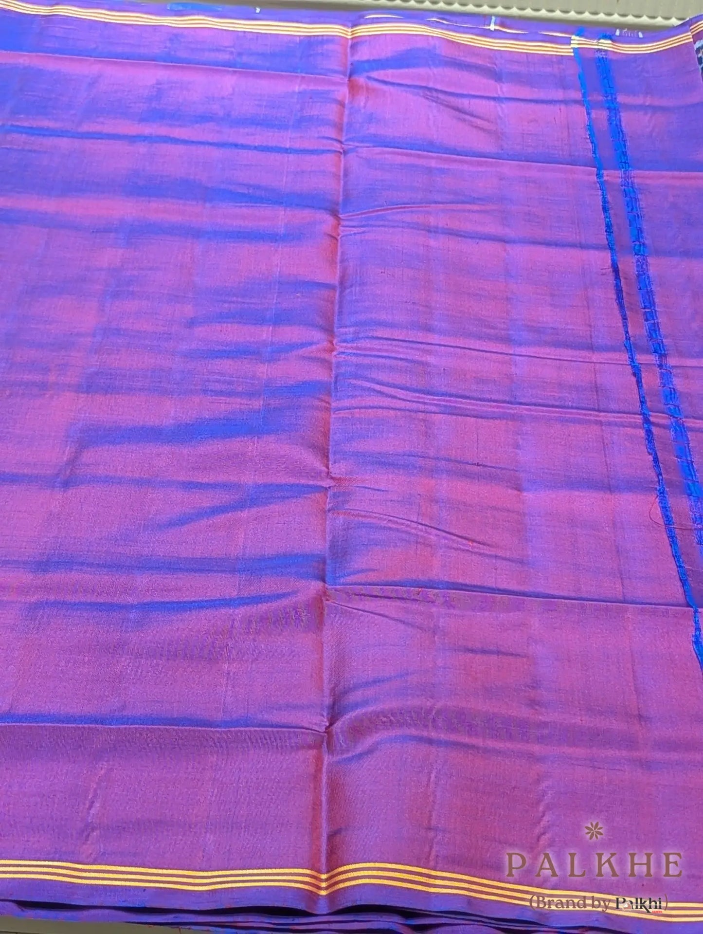 Blue Patola Multicolor Motifs in Pure Silk