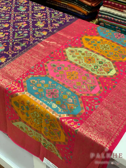 Purple Traditional Figures Fancy x Hand Embroidery (CR89)