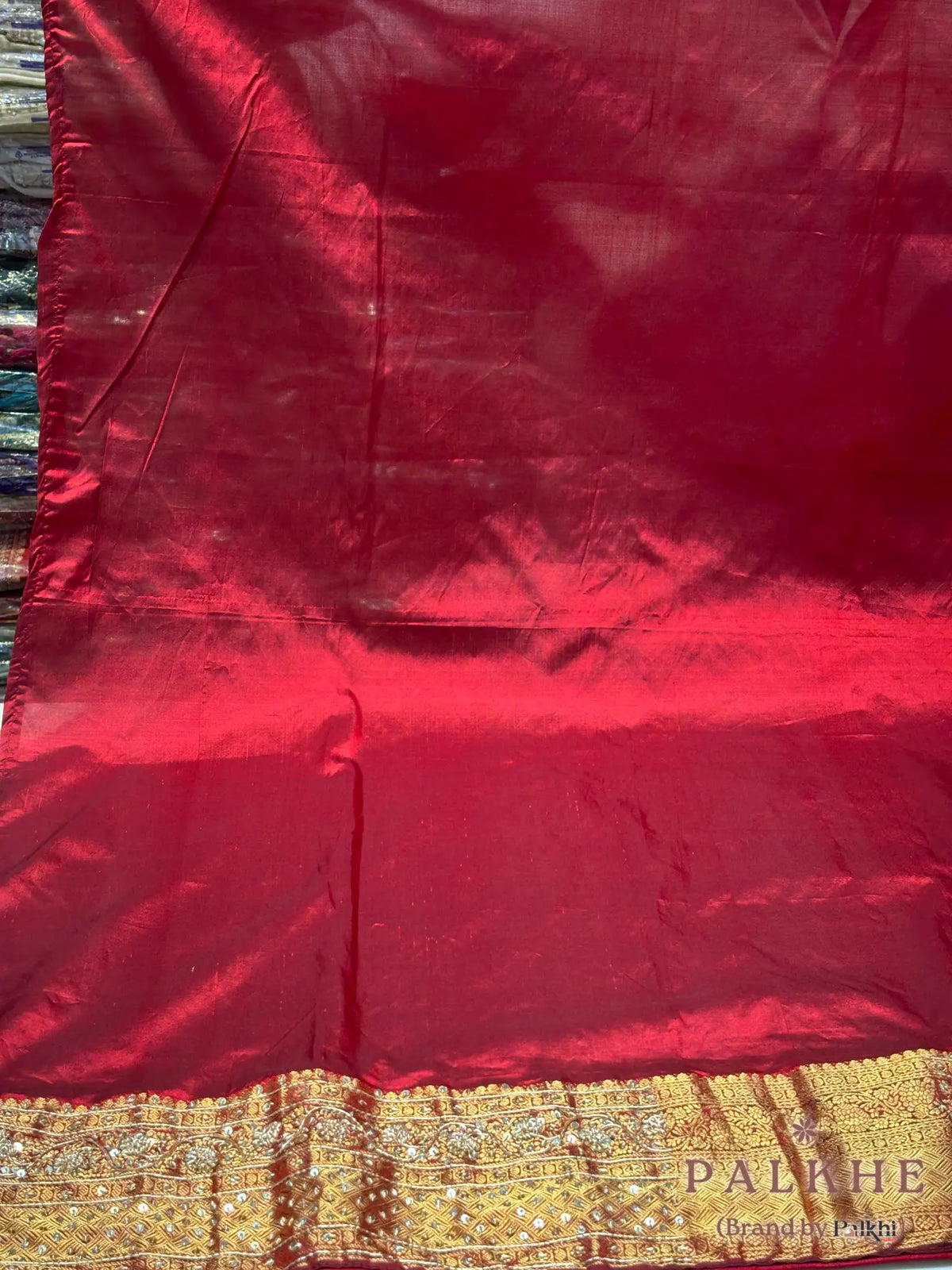 Regal Maroon Butis Kanjivaram x Hand Embroidery (CO90)