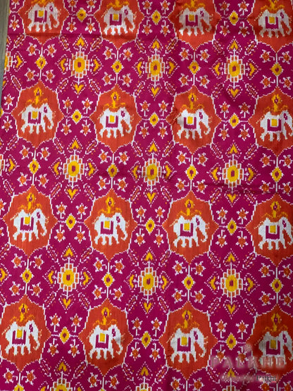 Pink Patola in Pure Pochampally