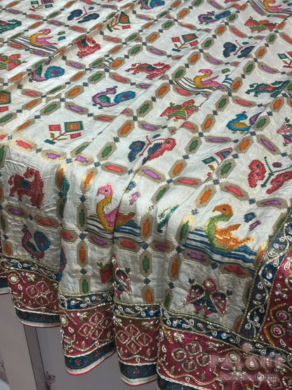 Off White Rangkat Silk Fancy x Hand Embroidery
