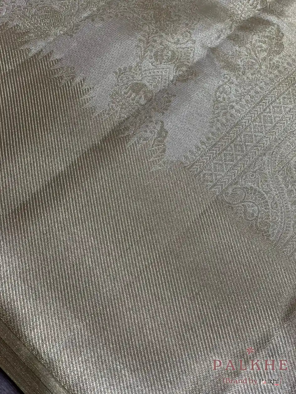Silver Kanjivaram in Pure Silk