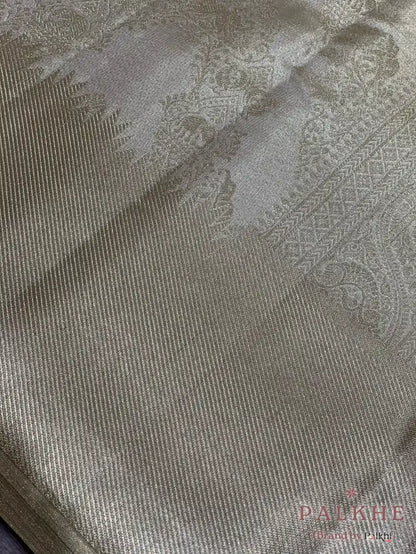 Silver Kanjivaram in Pure Silk