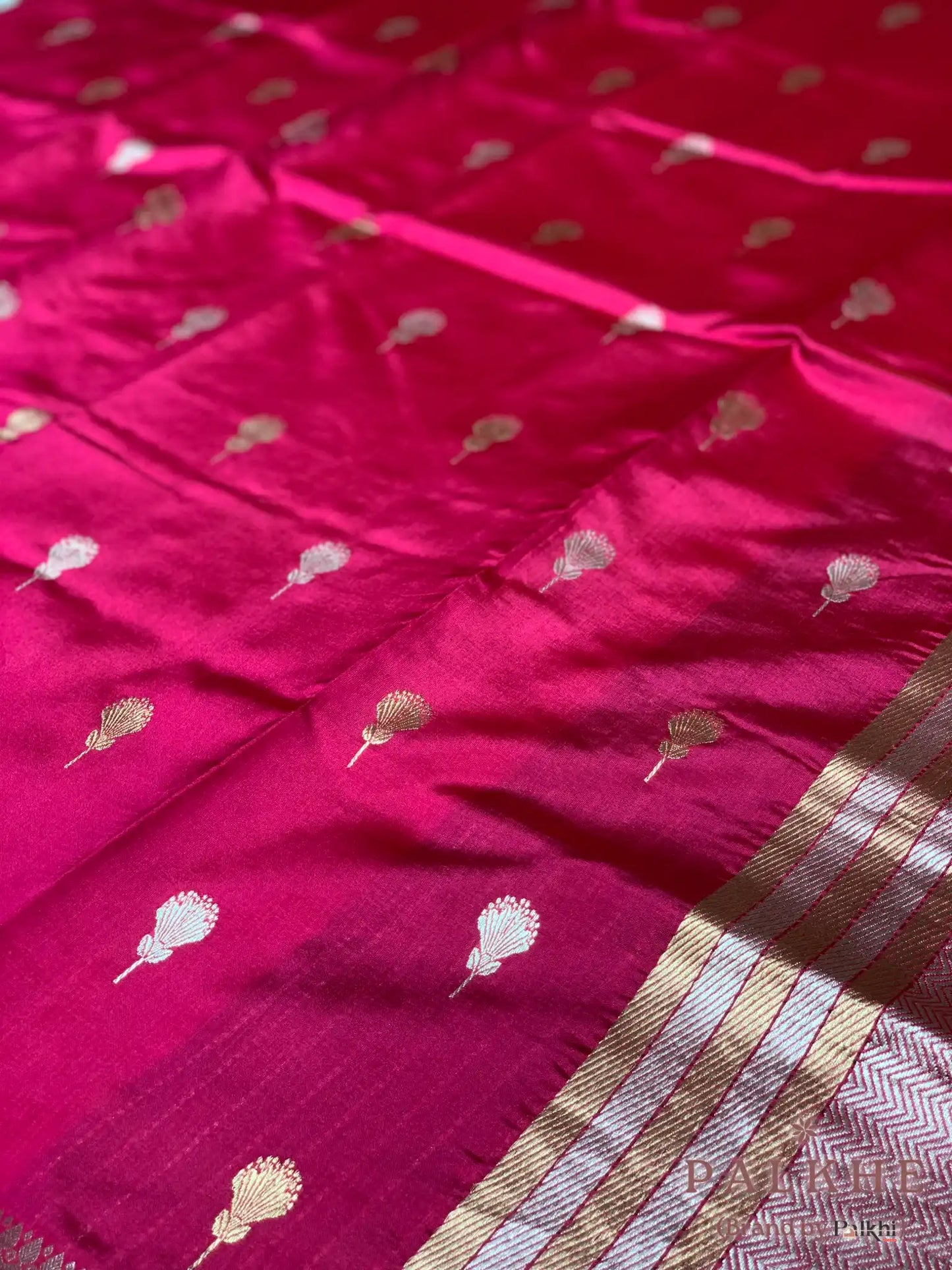 Maroon Banarasi Buttis in Pure Silk