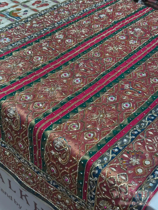 Off White Rangkat Silk Fancy x Hand Embroidery