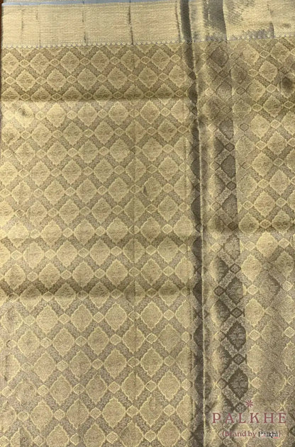 Aqua Blue Kanjivaram in Pure Silk