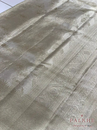 Silver Kanjivaram in Pure Silk