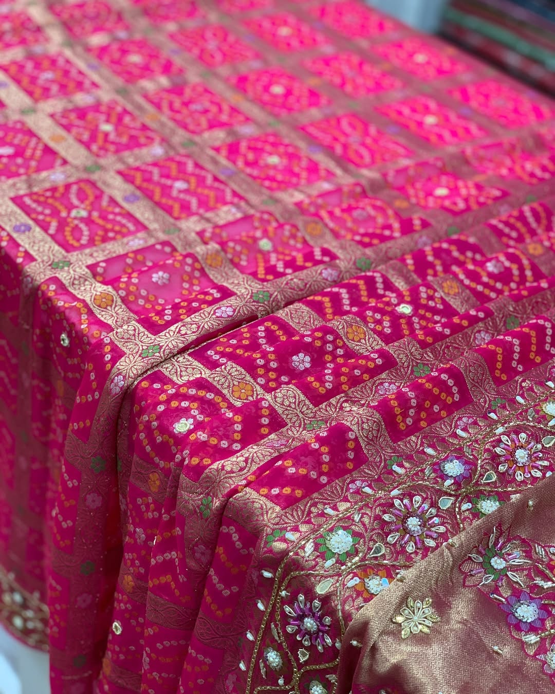 PINK GHARCHOLA WITH ZARDOSI HANDWORK
