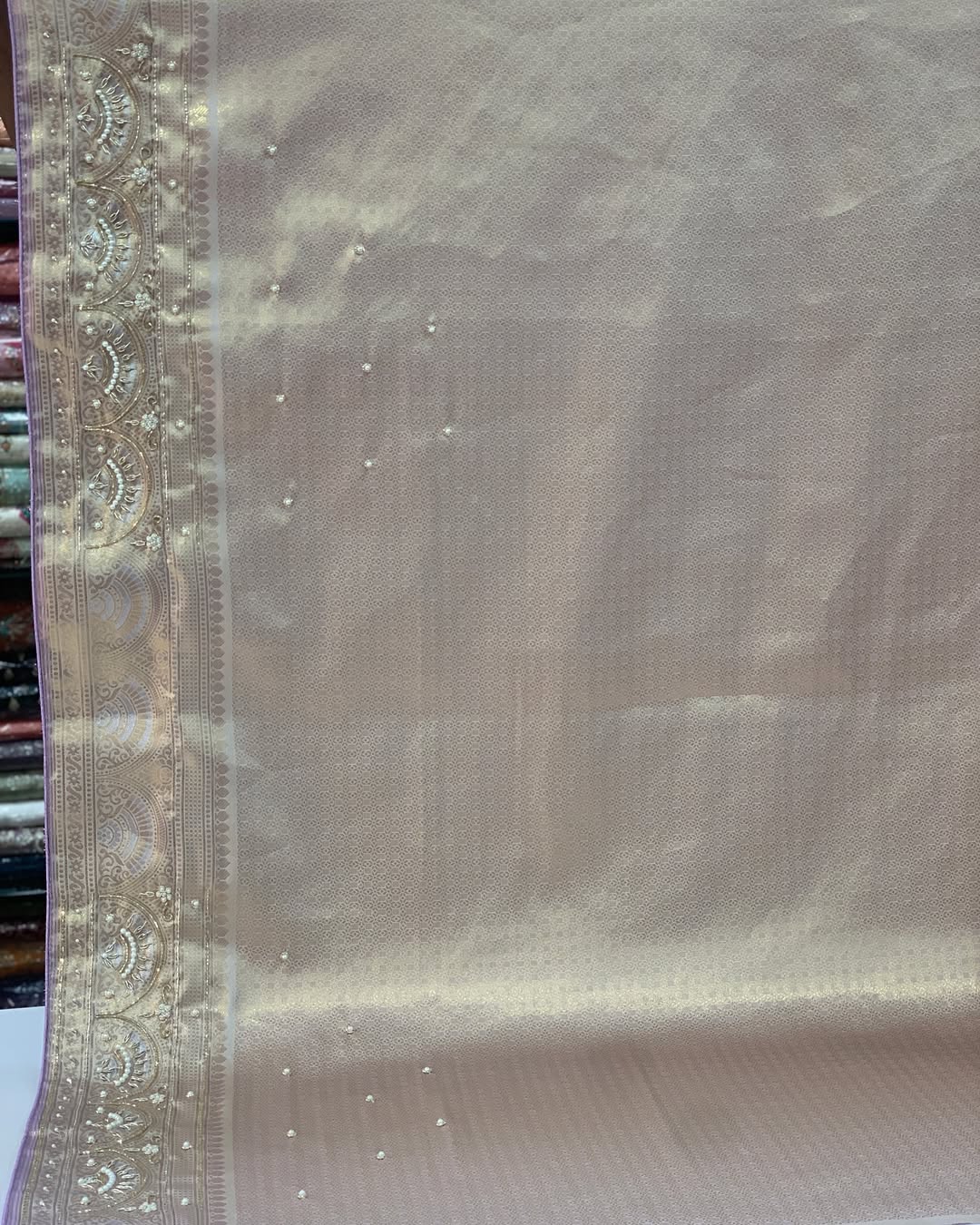 LAVENDER KANJIVARAM WITH ZARDOSI WORK