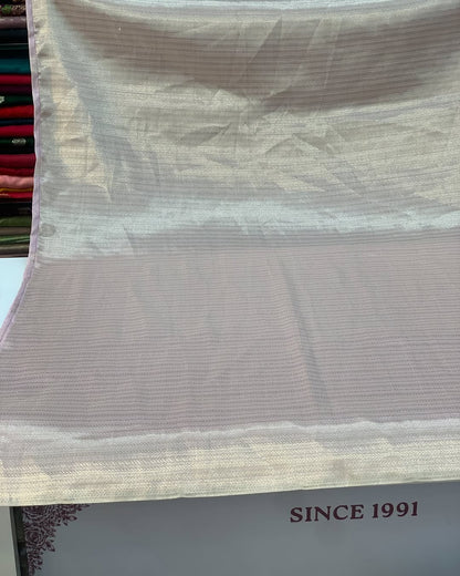 LILAC BORDER WORK KANJIVARAM