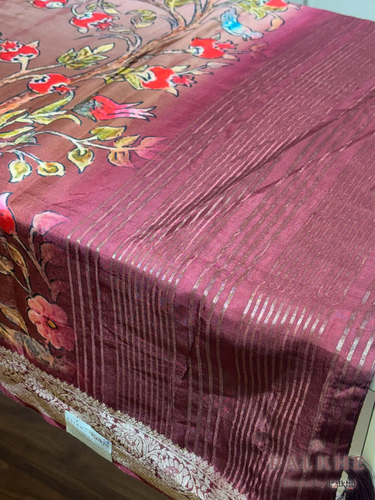 Multicolor Fancy in Printed Dola Silk