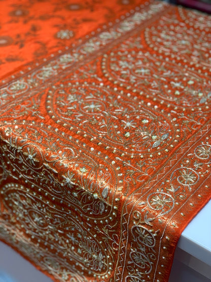 Banarasi Soft Silk x Handwork Embroidery