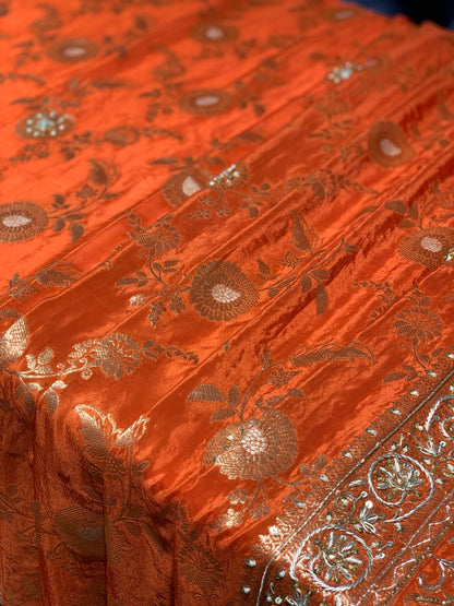 Banarasi Soft Silk x Handwork Embroidery