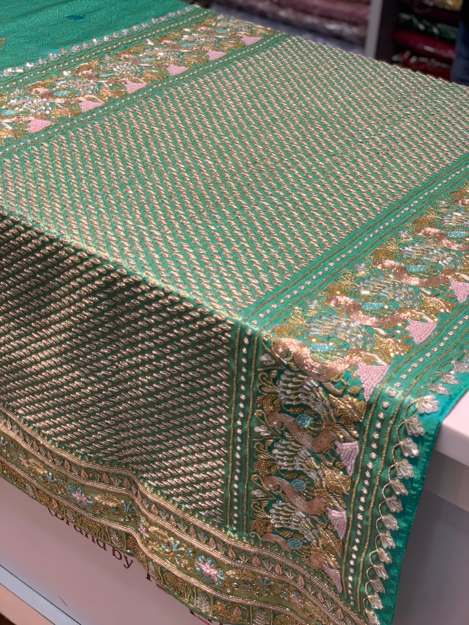 Pure Kanjivaram x Hand Embroidery