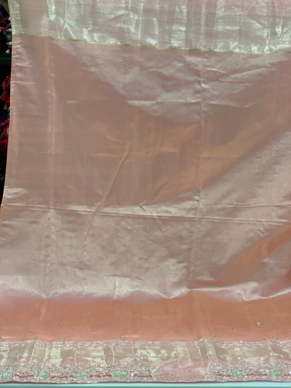 Baby Pink Kanjivaram x Hand Embroidery