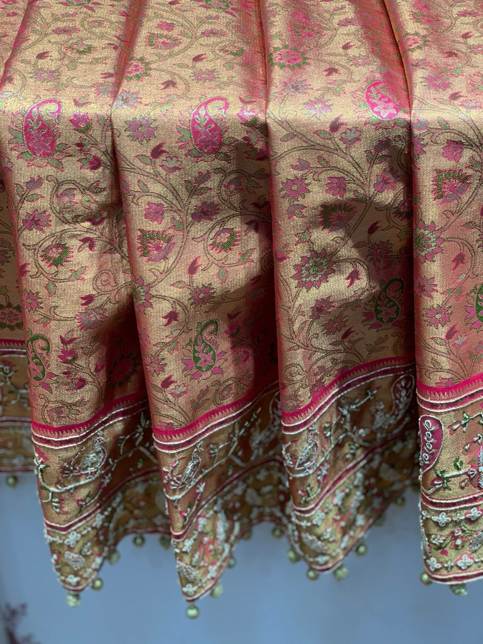 Pure Tissue Kanjivaram x Hand Embroidery