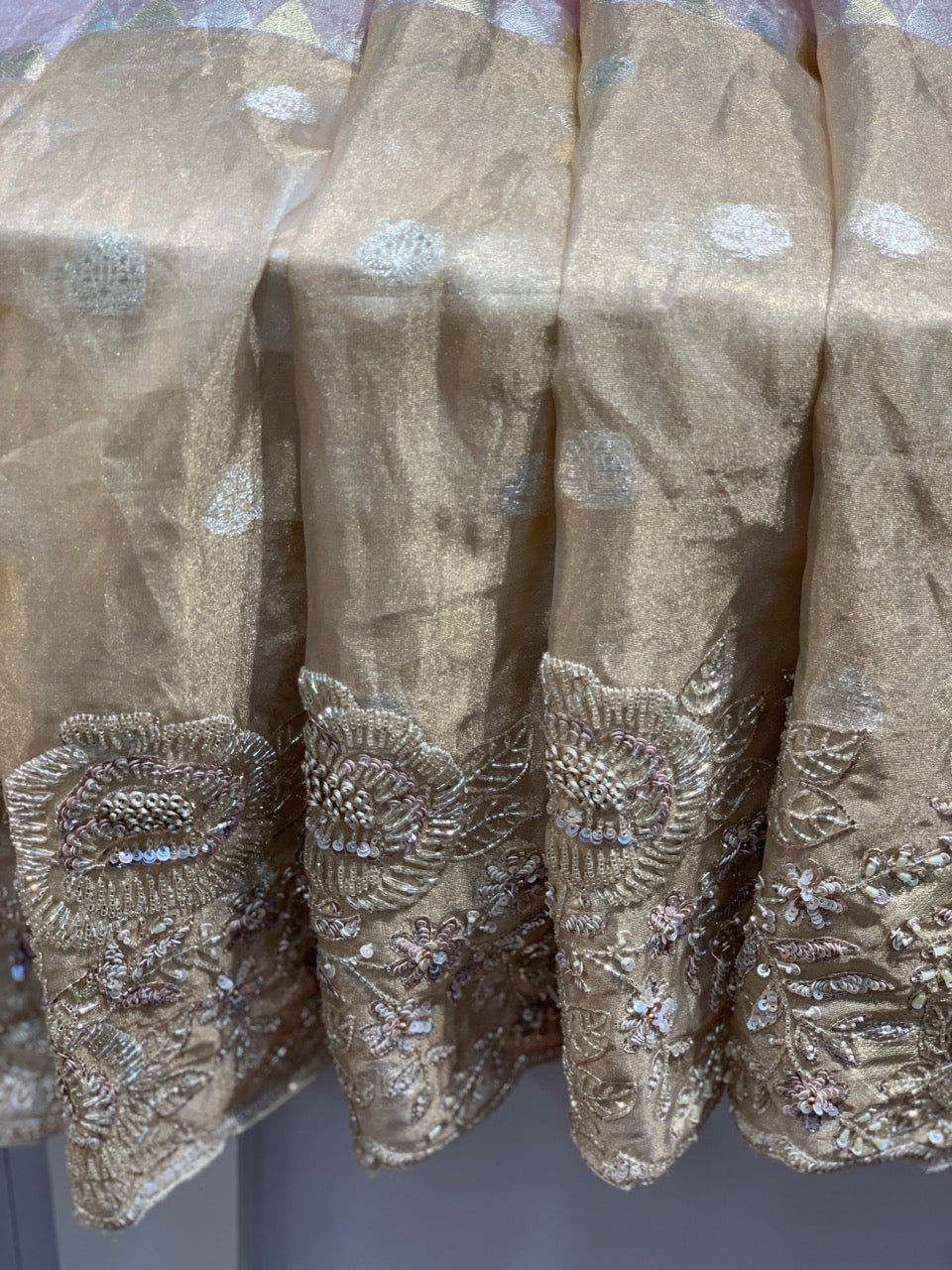Pure Banarasi Tissue x Handwork Embroidery