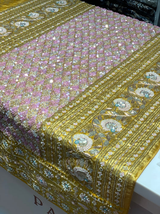 Pure Kanjivaram x Hand Embroidery