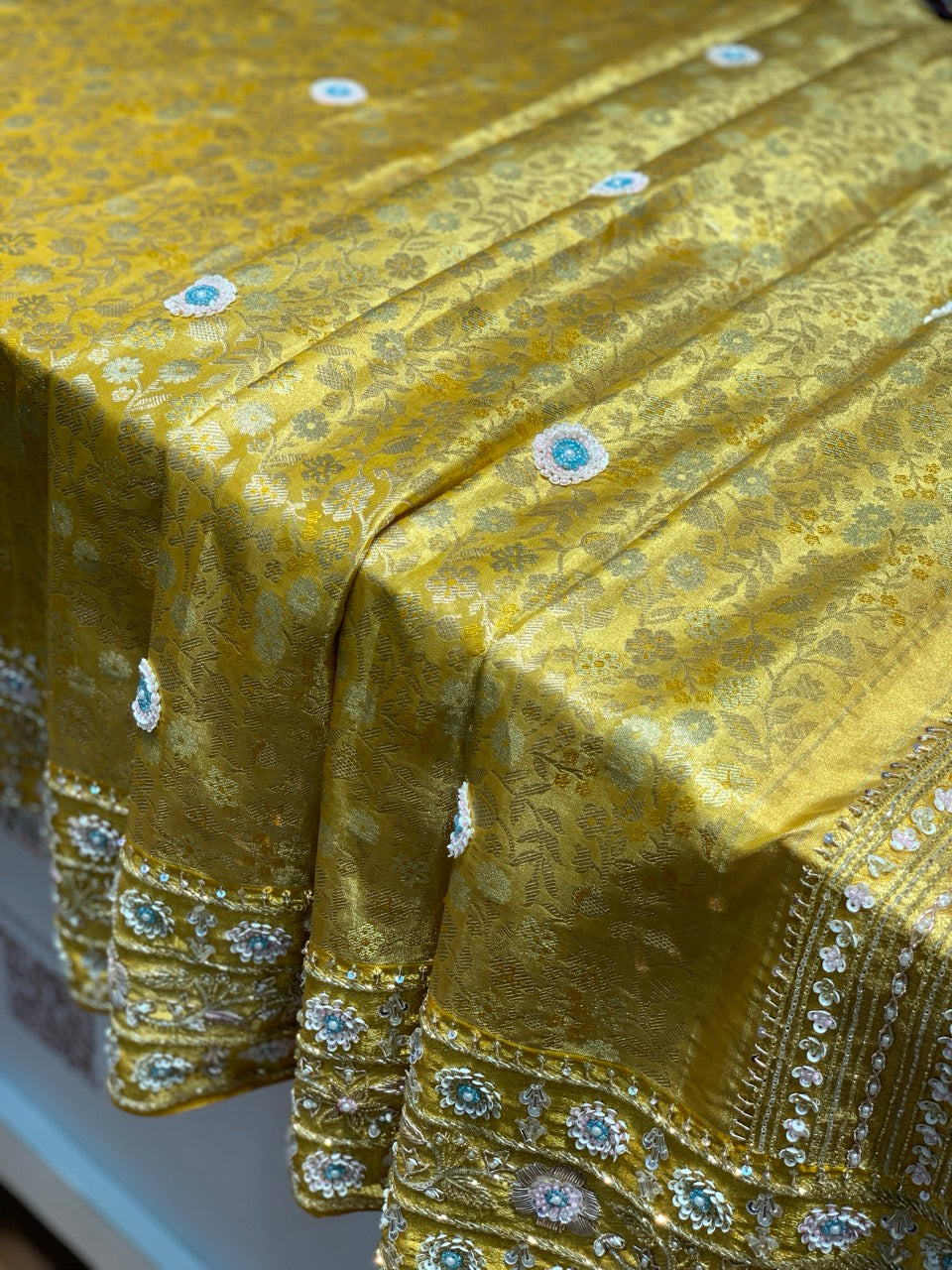 Pure Kanjivaram x Hand Embroidery