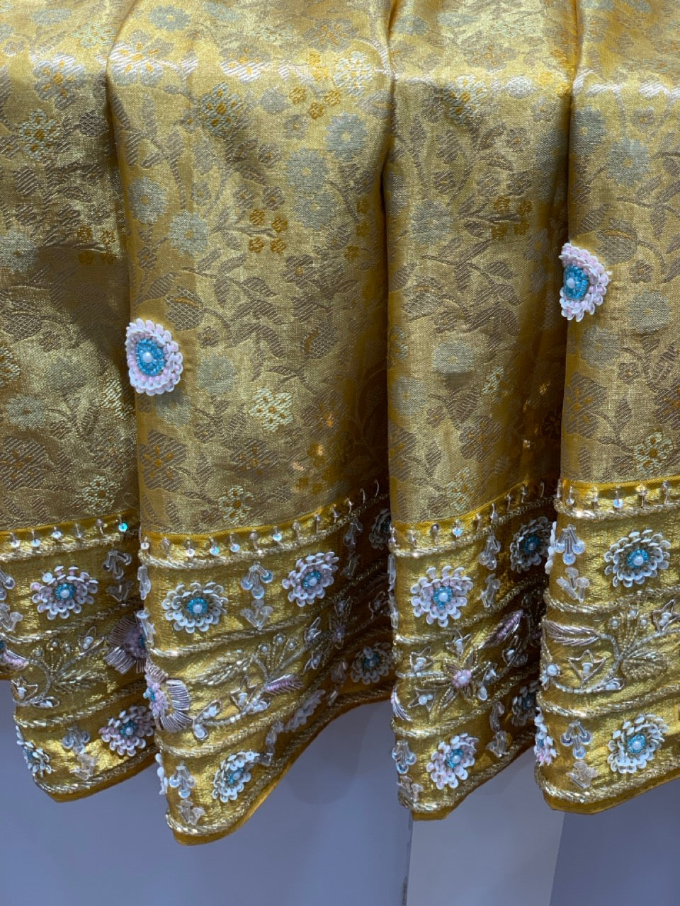 Pure Kanjivaram x Hand Embroidery