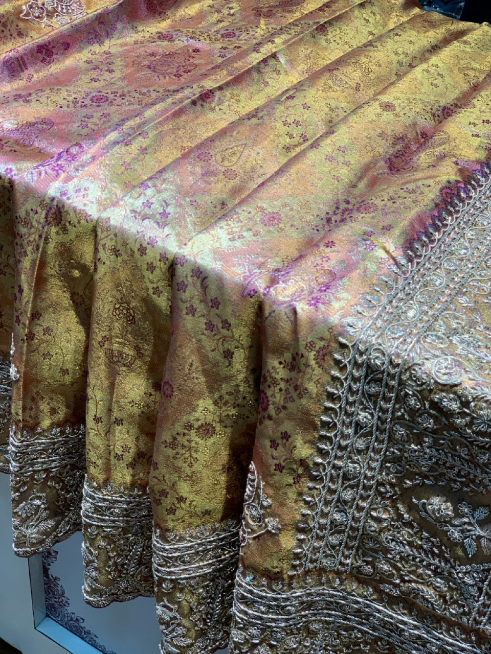 Pure Kanjivaram x Hand Embroidery