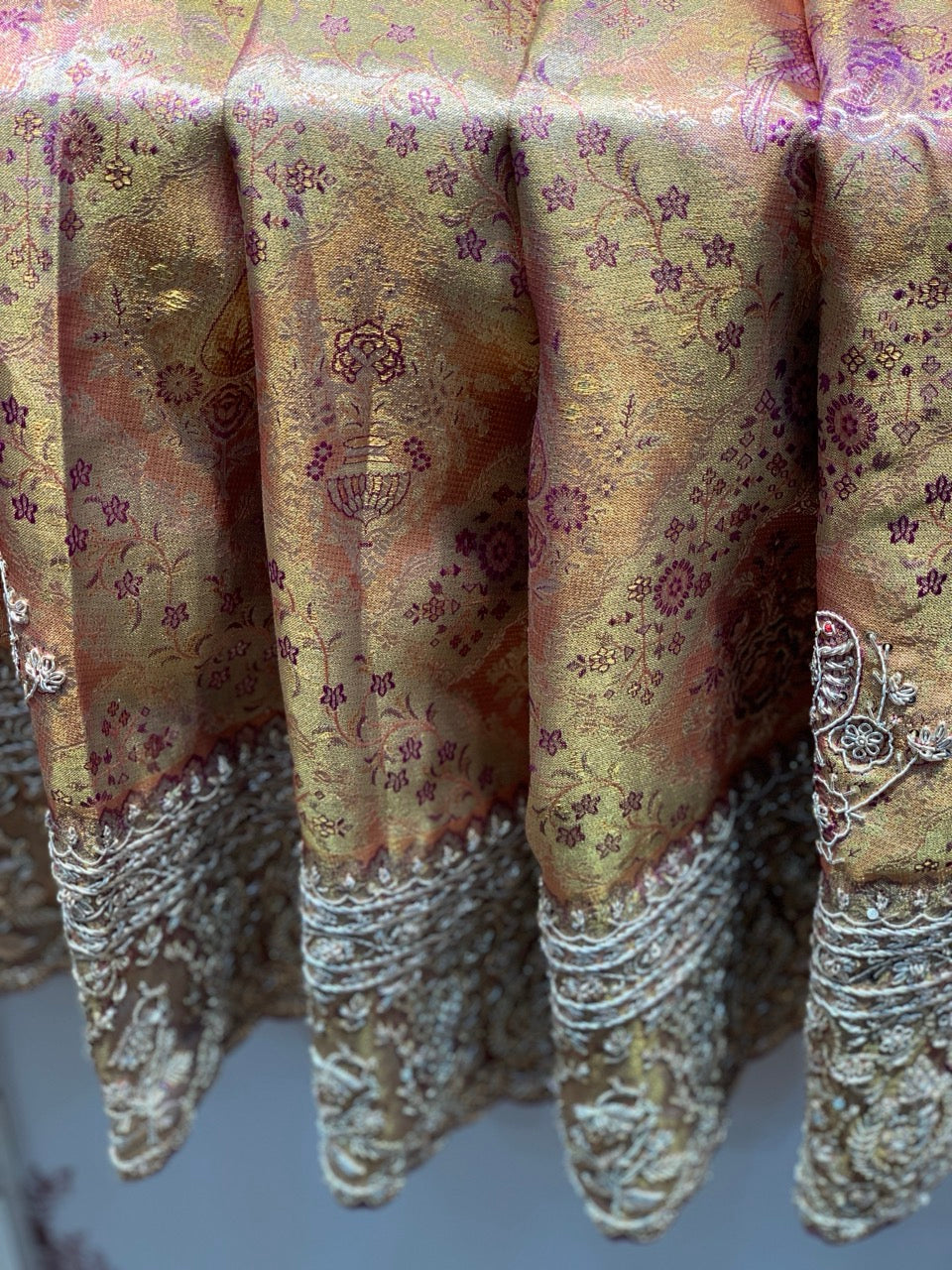 Pure Kanjivaram x Hand Embroidery