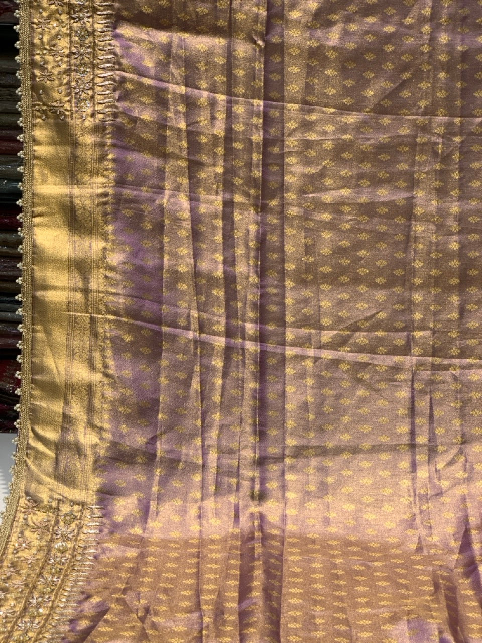 Pure Tissue Paithani x Fancy Hand Embroidery