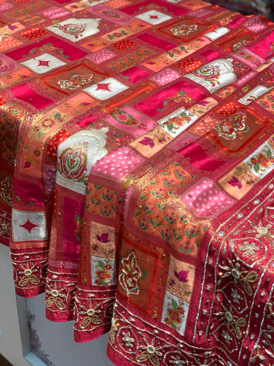Pink Rangkat Gajji Silk x Hand Embroidery