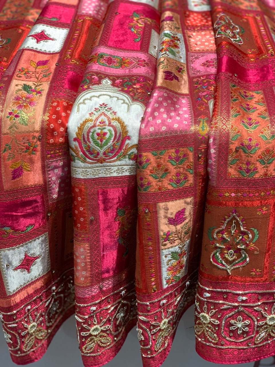 Pink Rangkat Gajji Silk x Hand Embroidery