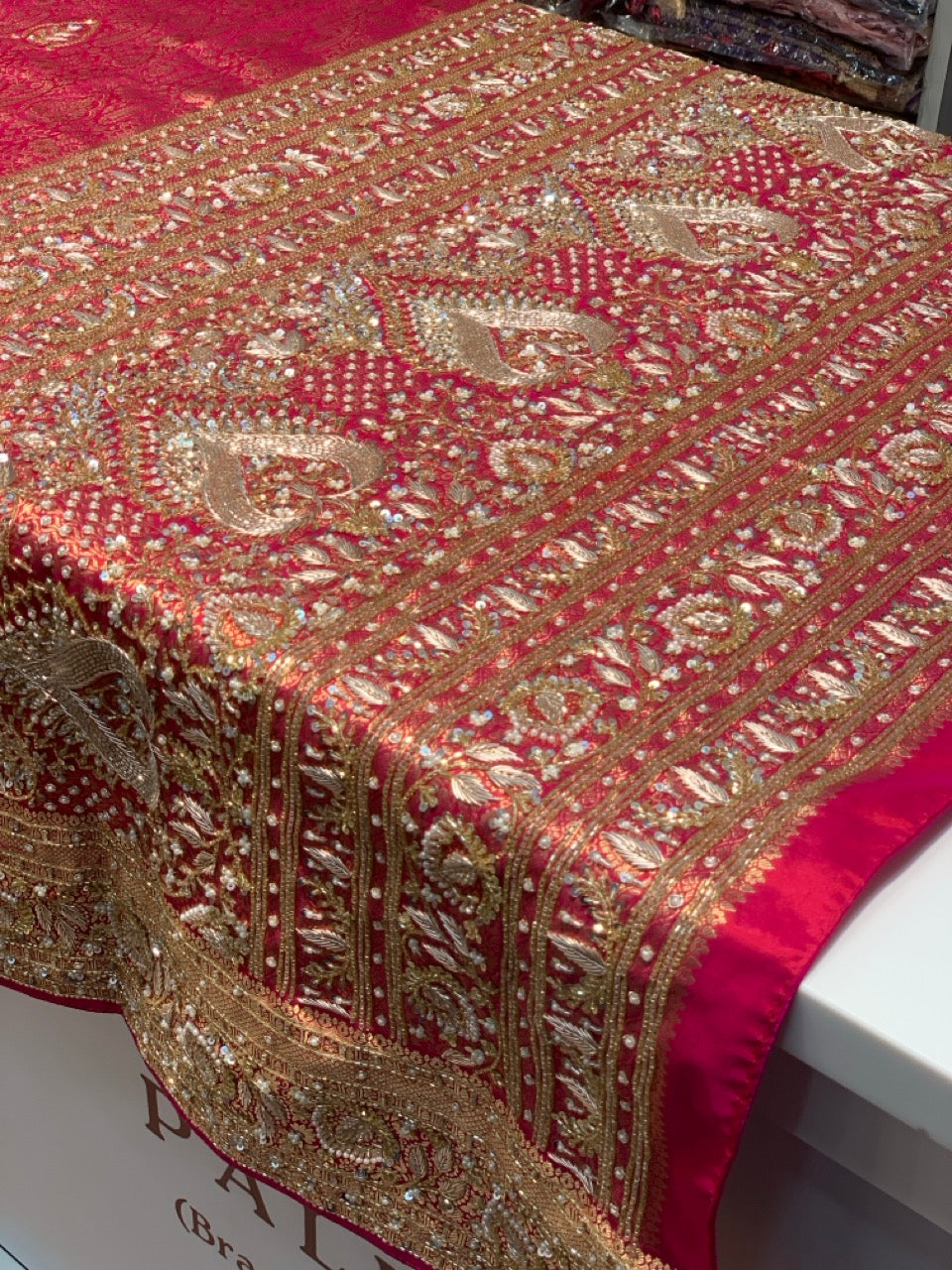 Rani Pink Pure Kanjivaram x Hand Embroidery