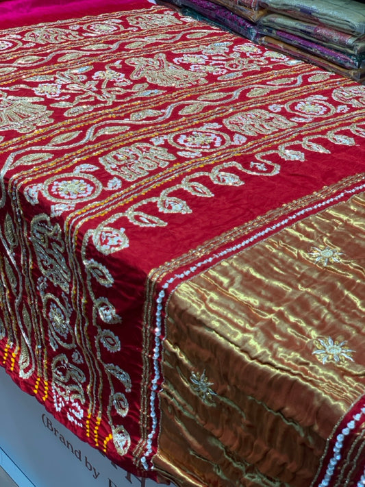 Pink Bandhej x Hand Embroidery