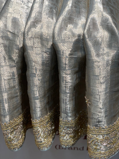Pure Tissue Kanjivaram x Hand Embroidery
