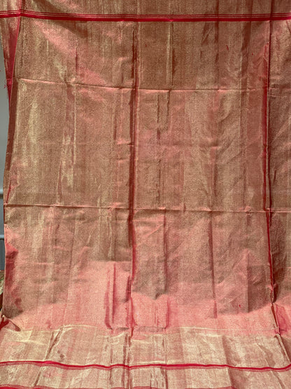 Cream Patola in Pure Tissue Silk