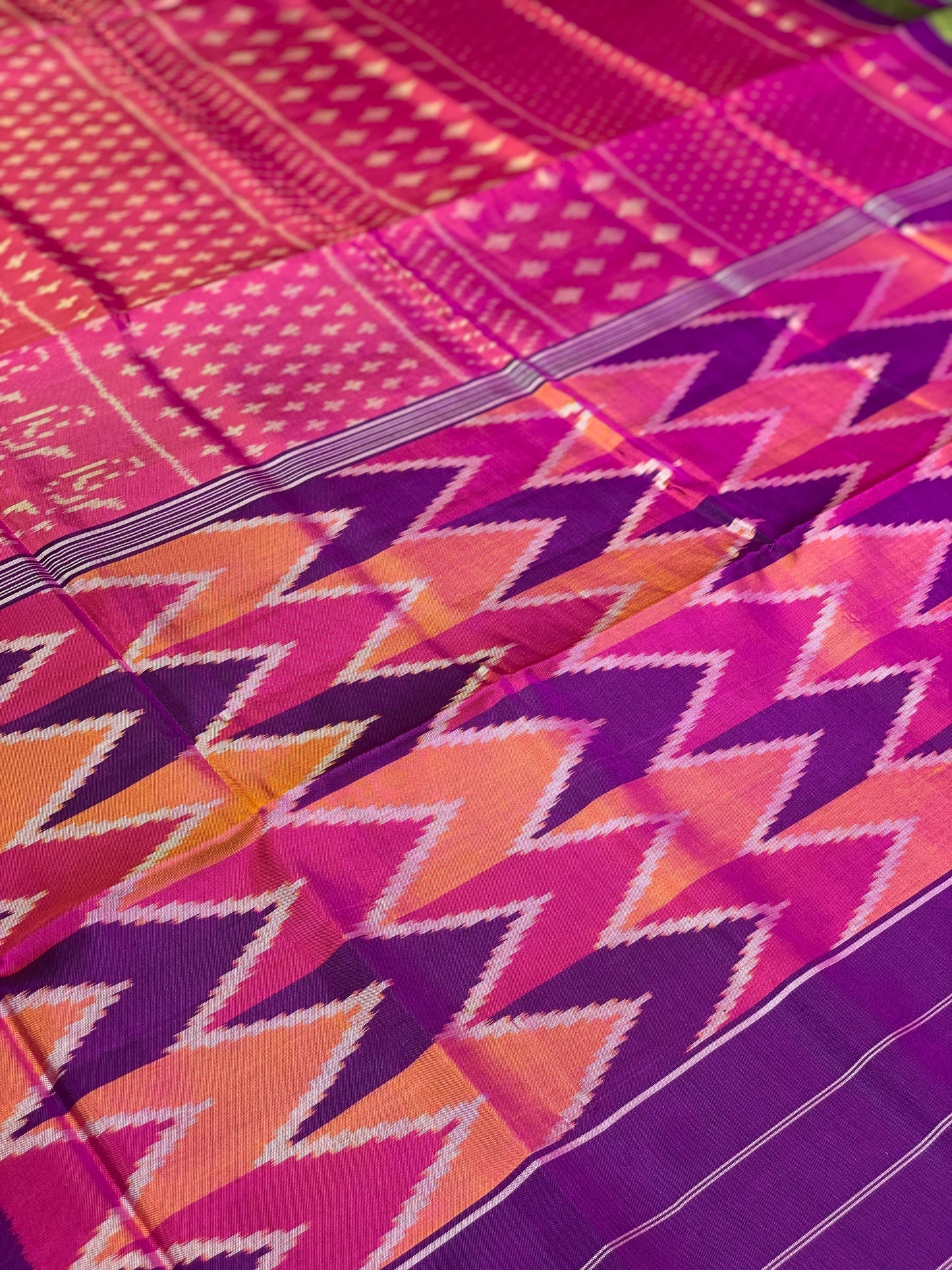 Fancy Ikkat Patola in Abstract Design