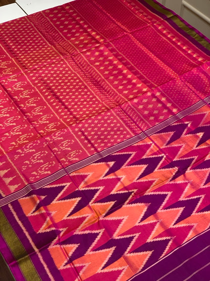 Fancy Ikkat Patola in Abstract Design