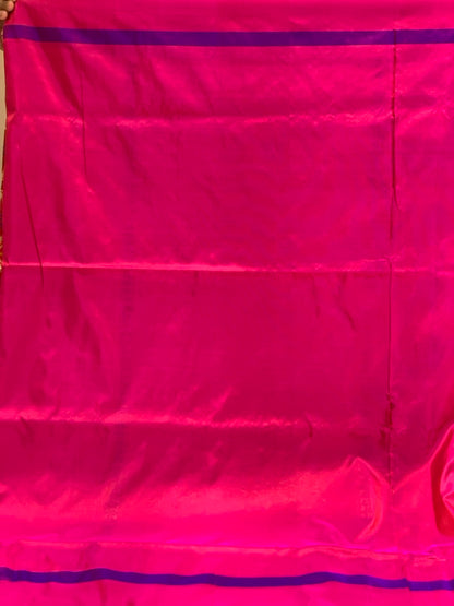 Red Banarasi Meenakari Jaal in Pure Katan Silk