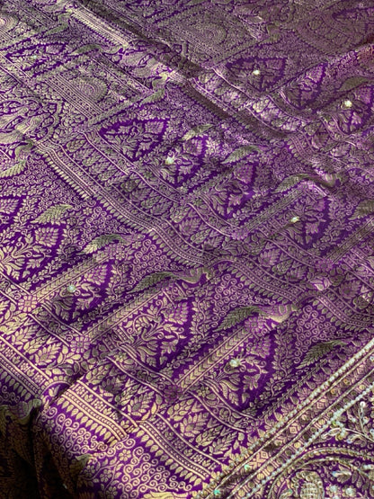 PURE SILK BROCADE KANJIVARAM X EMBROIDERY