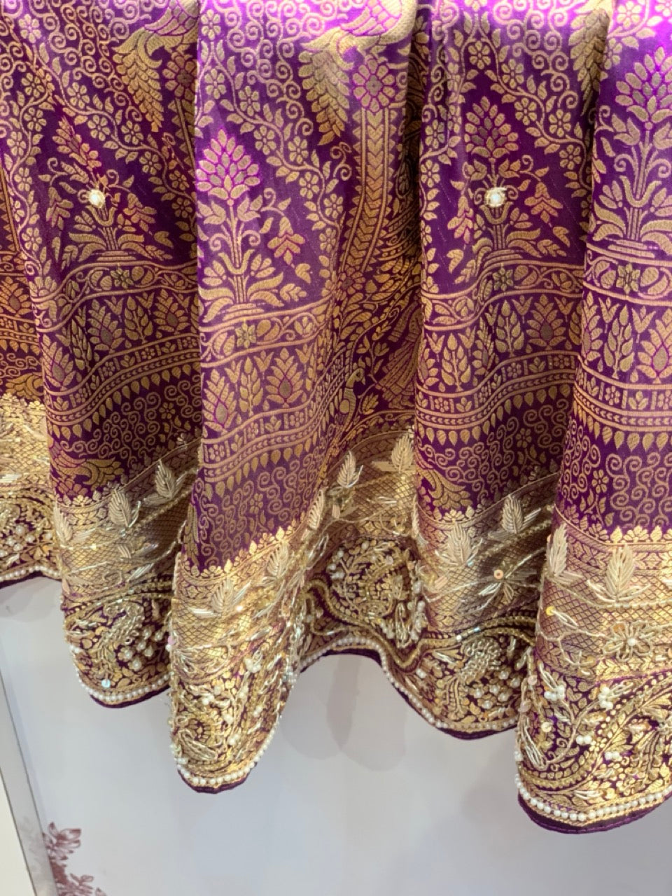 PURE SILK BROCADE KANJIVARAM X EMBROIDERY